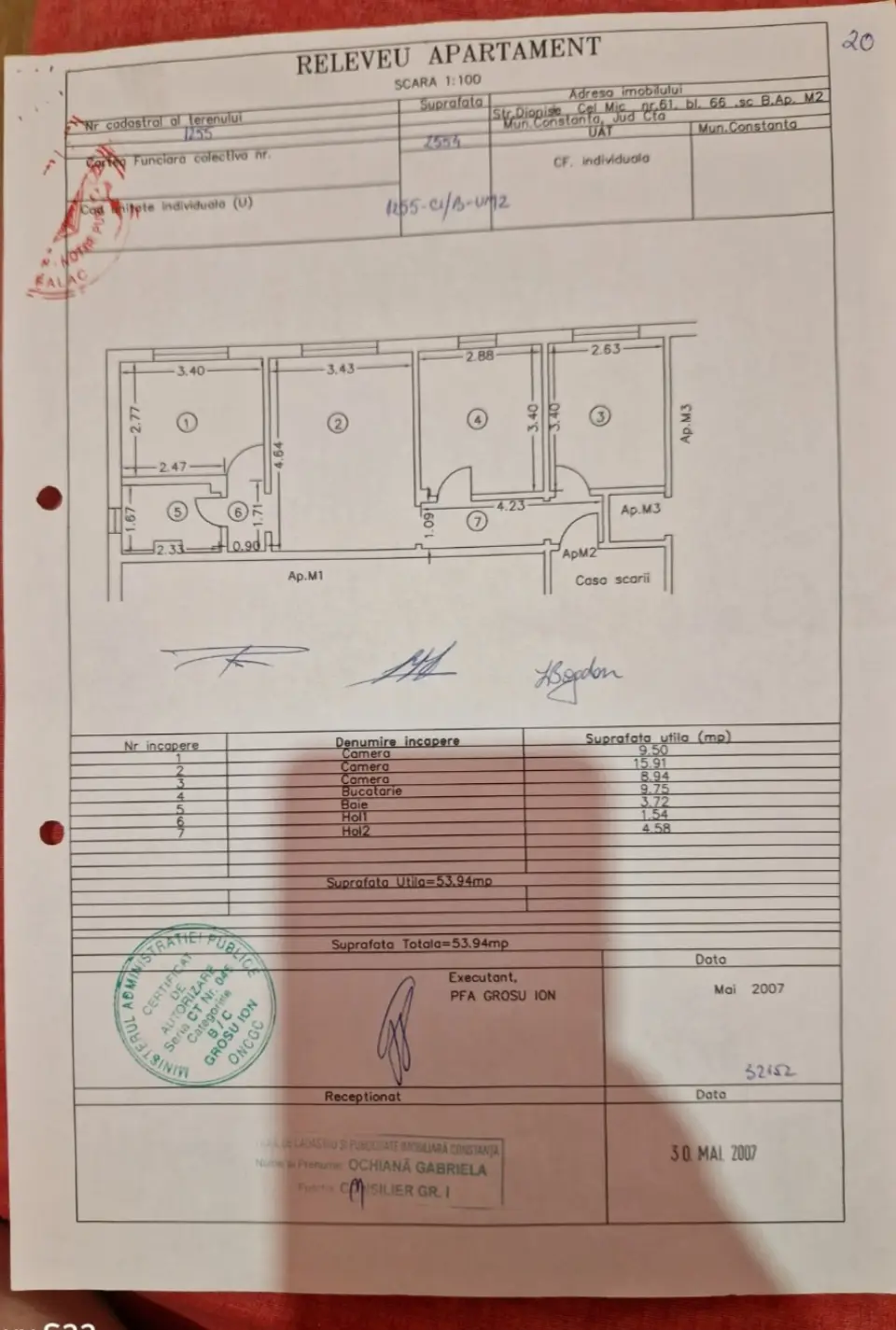 Apartament de vanzare 3 camere Constanta principala