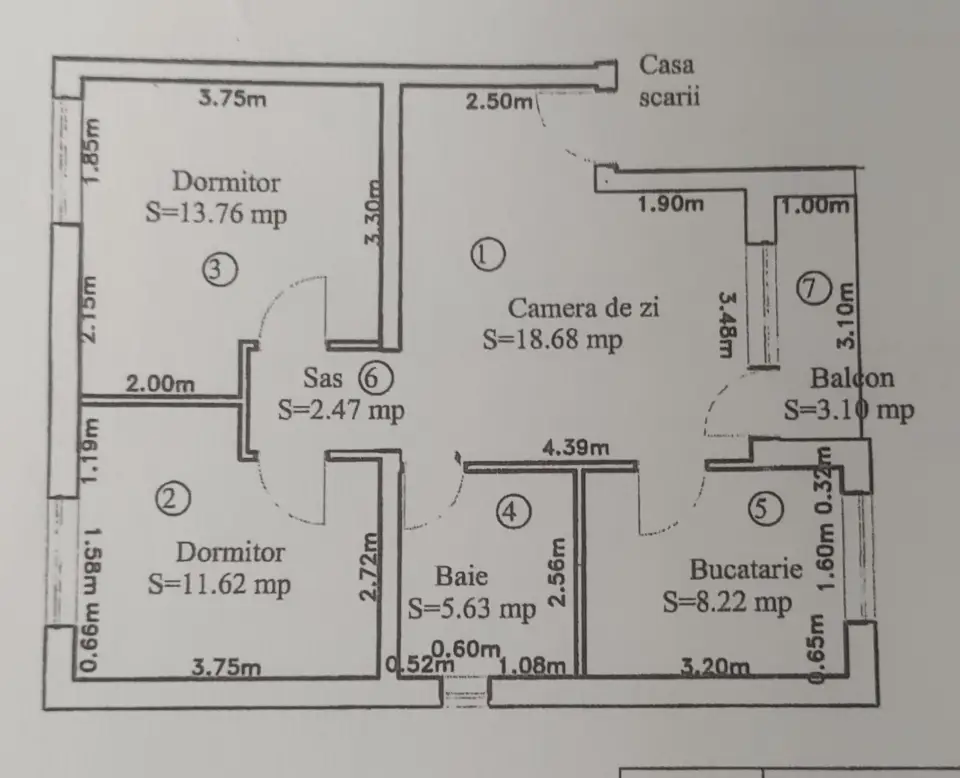De vânzare apartament 3 camere  img 6