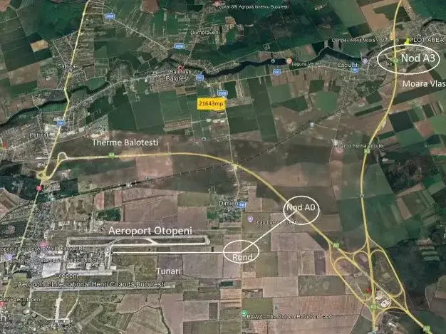 Teren sosea Balotesti Tunari 21643 mp Industrial Depozitare img 3