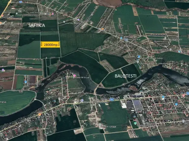 Teren Saftica Balotesti 28000 mp acces 83 m la 2 drumuri apropiere str Nucilor img 4