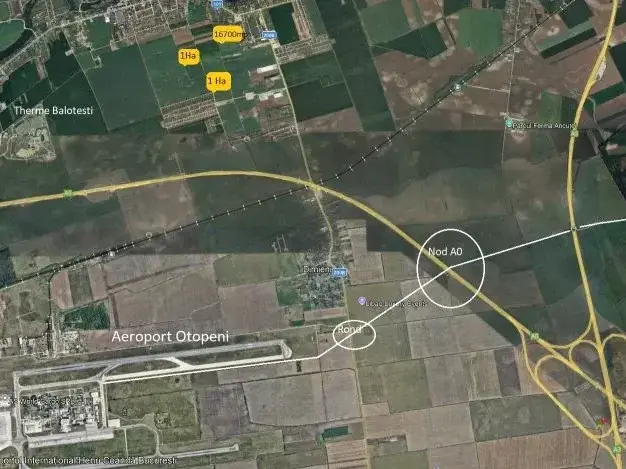 Teren Balotesti 1 Ha Rezidential  43 m la strada Fantanii img 6