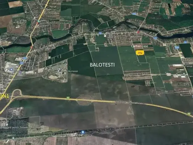 Teren Balotesti 1 Ha Rezidential  43 m la strada Fantanii img 4
