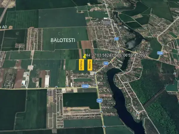 Vanzare teren 16700 mp Balotesti la str Lunii cu str Amurgului img 5