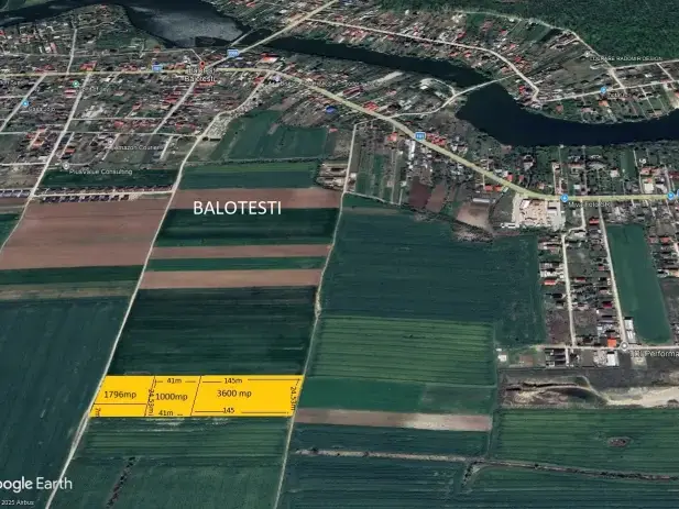 Teren Balotesti 3600 mp acces la 2 strazi str Bisericii cu str Lunii img 4