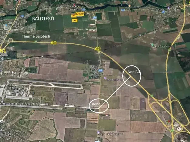 Teren Balotesti 12300 mp la str Bisericii cu toate utilitatile img 2