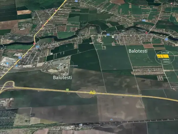 Teren Balotesti 3600 mp acces la 2 strazi str Bisericii cu str Lunii img 3