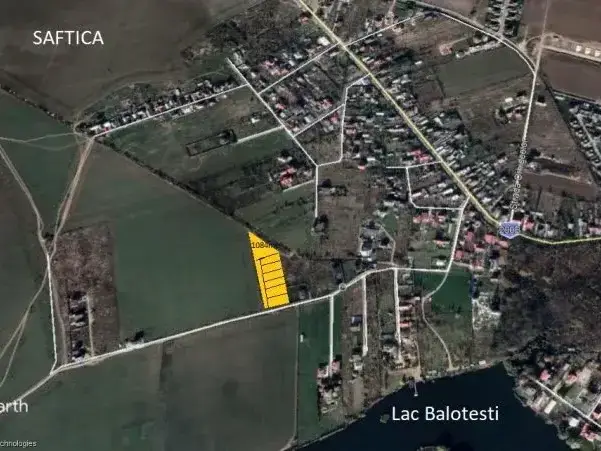 Teren Balotesti Saftica 1250 mp str Lacului utilitati principala