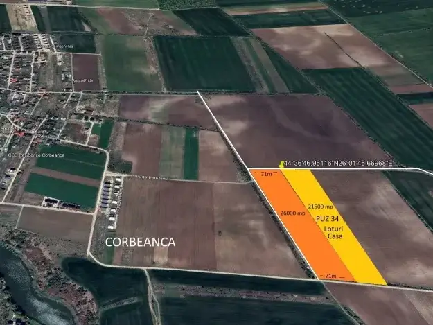 Teren la sosea Corbeanca Saftica 21500 mp PUZ 34 Loturi dezmembrate img 5