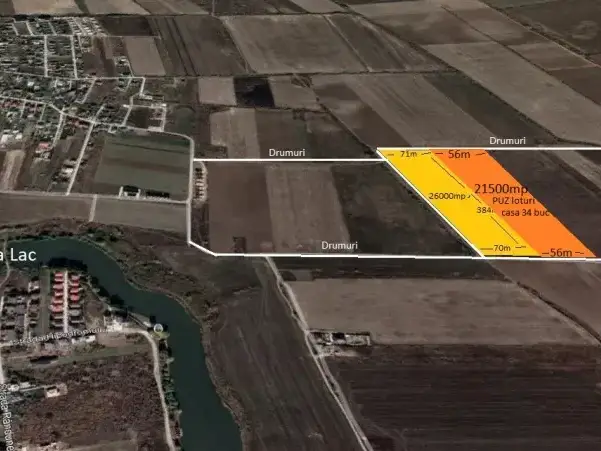 Teren la sosea Corbeanca Saftica 21500 mp PUZ 34 Loturi dezmembrate img 4
