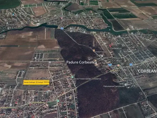 Teren Corbeanca  lot 1173 mp str Privighetorilor vedere Padure img 4