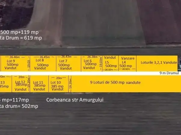 Teren Loturi casa Corbeanca 522 mp str Amurgului img 2