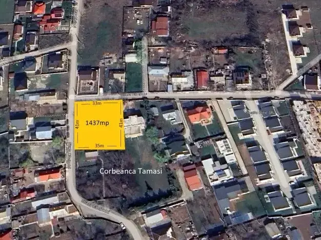 Teren Corbeanca Tamasi 1473 mp la 2 strazi cu toate utilitatile img 2