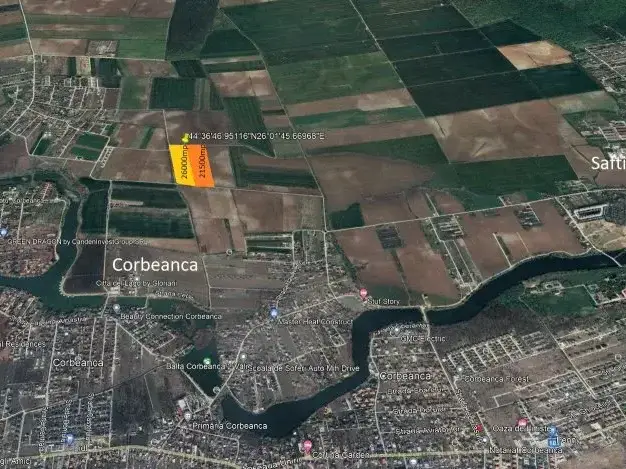 Teren Corbeanca  Orac 26000 mp acces la 3 drumuri  principala