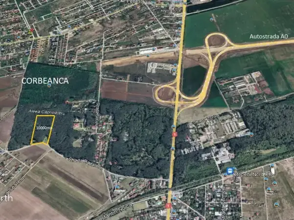 Teren Corbeanca Otopeni cu Padure aviz pentru constructie 2 case  img 3