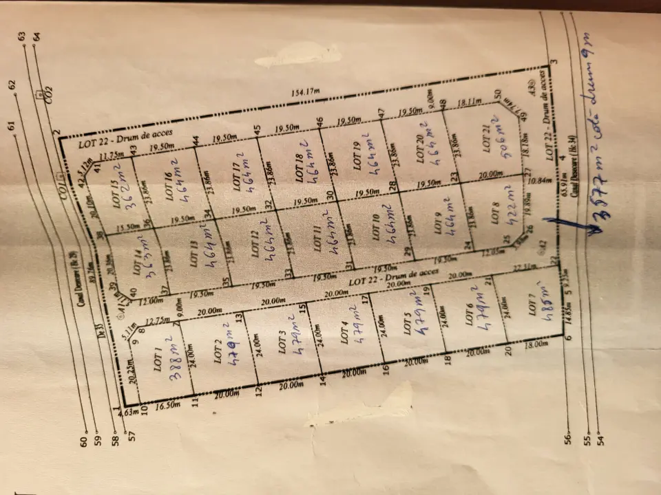 Teren Corbeanca str Magnoliei 13200 mp cu PUZ aprobat dezmembrare 22 loturi casa img 6