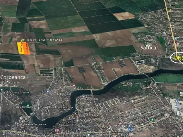 Teren la sosea Corbeanca Saftica 21500 mp PUZ 34 Loturi dezmembrate img 6