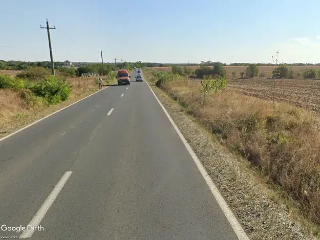 Vand teren 14000 mp la drumul Judetean Moara Vlasiei Gradistea latura direct Padure img 2