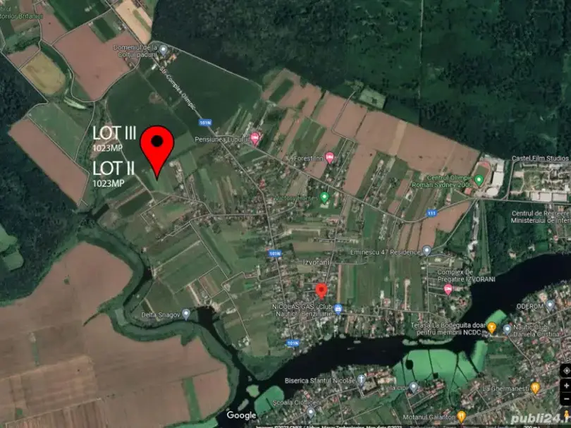 OCAZIE Loturi teren intravilan - cate 1023mp Izvorani img 4
