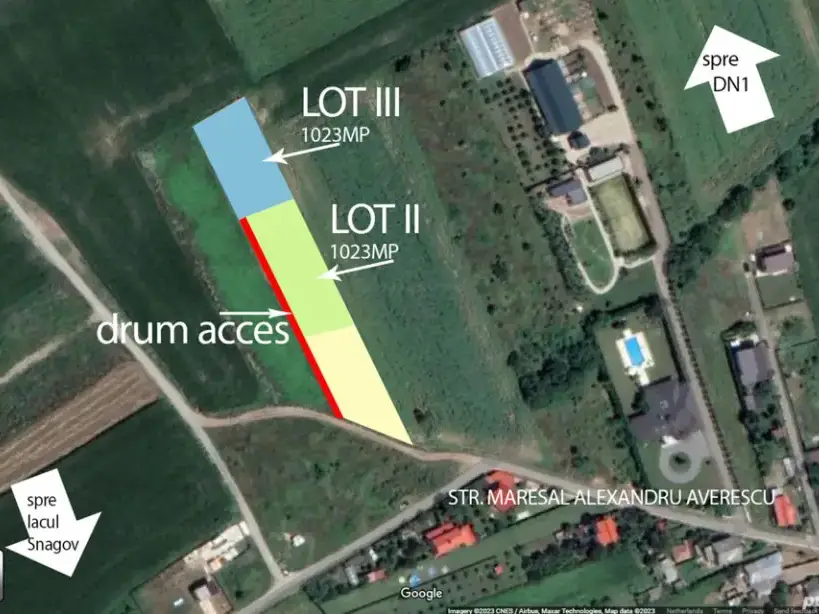 OCAZIE Loturi teren intravilan - cate 1023mp Izvorani img 2