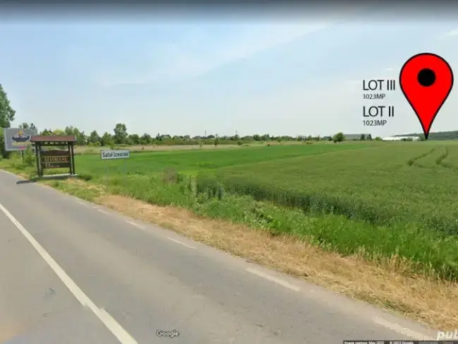 OCAZIE Loturi teren intravilan - cate 1023mp Izvorani principala