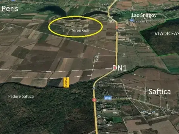 Teren Saftica Snagov 16800 mp latura Lac si Padure intravilan img 3