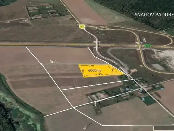 Teren Snagov 6000 mp Nod Autostrada A3 intravilan img 2