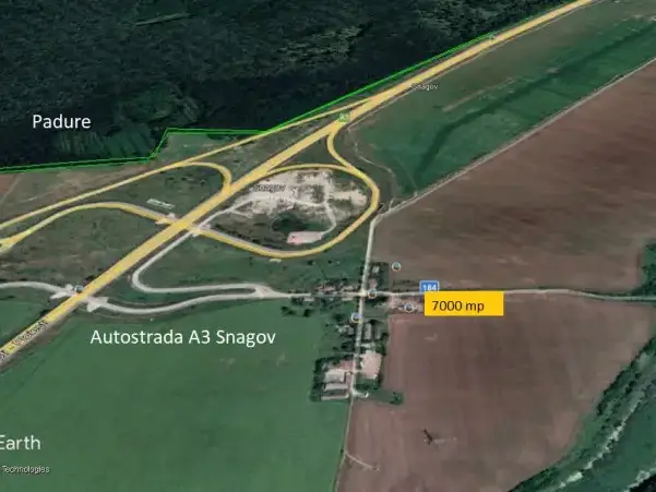 Teren Nod Autostrada A3 Snagov 8800 mp vedere Lac si Padure img 4