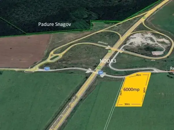 Teren Snagov 6000 mp Nod Autostrada A3 intravilan img 6